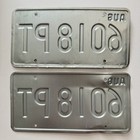 2 Vintage 00s Massachusetts License Plate 6018 Pt Spirit Of America White Red