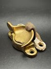Antique Window Sash Lock Latch Vintage Craftsman Style Solid Smooth Brass Plate