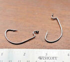 25ct 4 0 Worm Hooks Ewg Extra Wide Gap Black Nickel Off Set 2x Strong