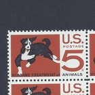 Aspca - The Humane Society - Vintage Mint Set Of 4 Stamps 58 Years Old 
