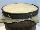 Vintage Wooden Antique Nail Keg Converted Into A Drum - Primitive