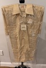 Vtg New Old Stock Guayabera Bottom Up Mexican Wedding Cuban Shirt Size L 16 Tags