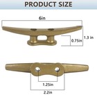 6 Inch Painted Antique Bronze Dock Cleats Boat Cleats  Boat Dock Cleats Rope    