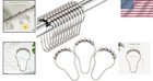Set Of 12 Heavy-duty Rustproof Shower Curtain Hooks - Effortless Gliding Action