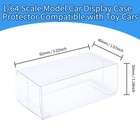 50pcs Clear Pvc Display Case For 1 64 Hot Wheels   Tomica Model Cars Storage Box