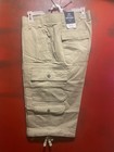 George Brown  beige  Below The Knee Men Cargo Shorts