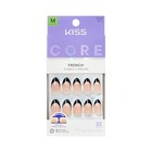 Kiss Core Press On Nails  Nail Glue  32 Nails  Coffin Shape  Short Size