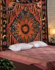 Bohemian Mandala Cotton Bedspread Indian Hippie Bedding Wall Hanging Throw