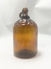 Vintage Glass Purex Bottle Embossed Amber Brown Jug  Duraglas 