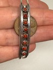Signed Dainty Zuni Sterling Silver   Coral Cuff Bracelet Susie Livingston
