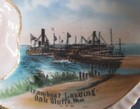 Early 20th Century Souvenir Fish Dish Steamship Landing Oak Bluffs Massachusetts