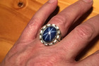 Antique Vintage Blue Star Sapphire Men s Ring 925 Sterling Silver Men s  Jewelry