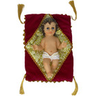 10  Inch Statue Of Baby Jesus Christ On Red  Cloth Ni  o Dios