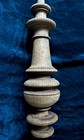 Antique French Baluster Oak Turned Spindle Baluster Column Salvage 12  1 2    6
