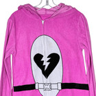 Fortnite Kids Pink Cuddle Team Leader Costume Pajama Size 14 16 Hooded