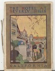 Rare Antique  1912 Beverly Hills Hotel Brochre  Mrs  M j  Anderson 1st Owner