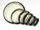 New Set Of 6 Remo Acousticon Frame Hand Drums W  Pretuned Fiberskyn Heads
