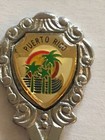 Vintage Souvenir Spoon Us Collectible Puerto Rico Frog On Lily Pad