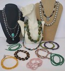14 Pc Sterling Silver Gemstone Necklace Lot Barse Doug Paulus Pearl Turquoise