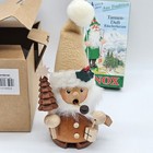 German Christian Ulbricht Santa Wood Smoker W Pipe Incense Burner W Box   Cones