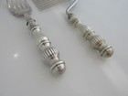 Sterling Silver Cake Breaker Serving Fork Set Epns G  Luxner   Sons Hallmark