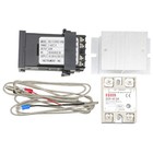 110-240vac Pid Rex-c100 Temperature Controller Ssr-40a Thermocouple Heat Sink Us