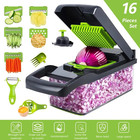 16-in-1 Multifunctional Vegetable Fruit Chopper Slicer Food Veggie Cutter Peeler