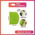 Surdoca Dough Scraper Bench Scraper - 3p 4 7x3 7  Plastic Flexible Bowl Scraper 