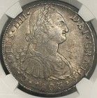 1803 Lima Ij Peru Silver 8 Reales Ngc Au58