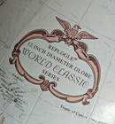 Vtg Replogle 12  Diameter Raised Relief World Classic Series Globe  Metal Stand 