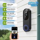 1080p Wireless Video Doorbell Camera  Smart Outdoor Surveillance Cam  Fhd Live