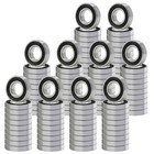 6205-2rs Ball Bearing 25x52x15mm 6205 2rs Rubber Sealed  qty 100 