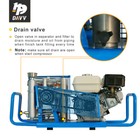 5 5hp Gas Powered Air Compressor 4500psi For Honda Gasoline Scuba Tank Refill