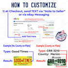 Any State Any Text Customized License Metal Plate Tag For Auto Car Bike Bicycle