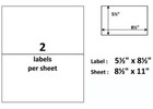 200 Self Adhesive Shipping Mailing Labels 2 8 5x11 Full Sheet-best Usa Made