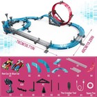 Slot Car Race Track Set Electric Powered Race Track Dual Racing Car Track Set