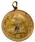 Great Britain 1901 Queen Victoria Memorial king Edward Vii Ascension Medal 27mm