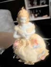 Vintage Half Doll Pin Cushion Ornament Rare Victorian 6    By 4   