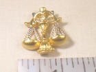 Designer Signed Vintage    Zodiac  Brooch Libra  Horoscope Astrological 1433--21
