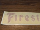 Vintage Decal  Firestone Tires Company Logo Sticker Mechanic Red 8  Vintage