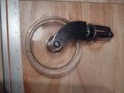 2x Nos Mcm Vintage Plastic Furniture Casters With 3 Inch Wheels Ball Bearing