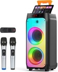 Home Party Speaker Home Karaoke System Machine Gathering Audio  4 Microphones