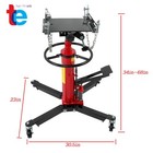 1322-1660lbs Capacity Double Pump 2-stage Heavy Duty Hydraulic Transmission Jack