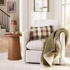 Mohair Reversible Throw Blanket Green - Hearth   Hand With Magnolia
