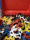 Lot Of 1950-1970   s Vintage Plastic Marx Et Al Figures Indian Cowboy Pirate Army