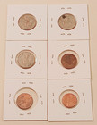 Bahamas 6 Coin Set 1982 1984 1987 2015 Starfish Pineapple 1c 5c Collector Lot