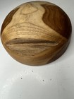 Beautiful Hand Turned carved Wood Bowl  birch   With Ridge ledge Cut In Side