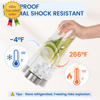 32 Oz Borosilicate Glass Water Bottle With Sleeve  1 Liter Glass Water Bottle