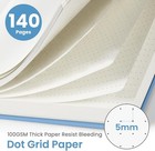 Dotted Spiral Journal Notebook For Women   Men  140 Pages  Bullet A5  D blue 