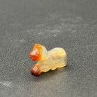 Ancient Banded Carnelian Stone Bead In Form Of An Animal